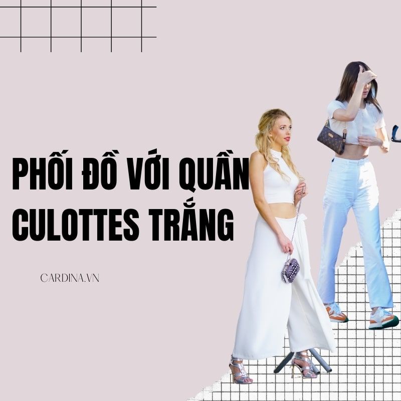6 Outfits với quần culottes trắng cực cuốn hút chuẩn fashionista