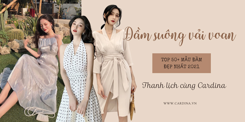 50+ Mẫu Đầm Suông Vải Voan Phong Cách Hàn Quốc Đẹp Nhất 2023 – Cardina