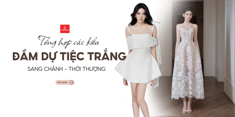 Top 20+ mẫu đầm dự tiêc trắng, váy đi tiệc màu trắng xinh ngất ngây cho nàng