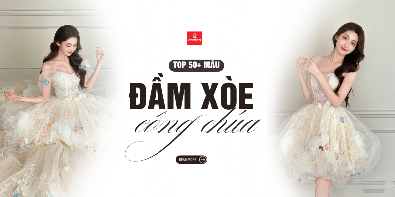 Top 50+ mẫu đầm xòe công chúa đẹp mê, ngọt ngào, duyên dáng cho nàng