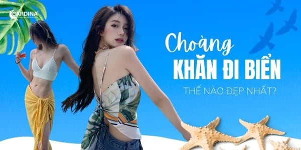 Cách phối khăn choàng đi biển đẹp tạo ấn tượng cho nàng