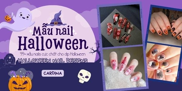 99+ Ý tưởng mẫu nail halloween đẹp, Nail Halloween kinh dị không thể bỏ qua