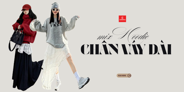 10+ cách mix áo hoodie với chân váy dài siêu xinh cho nàng