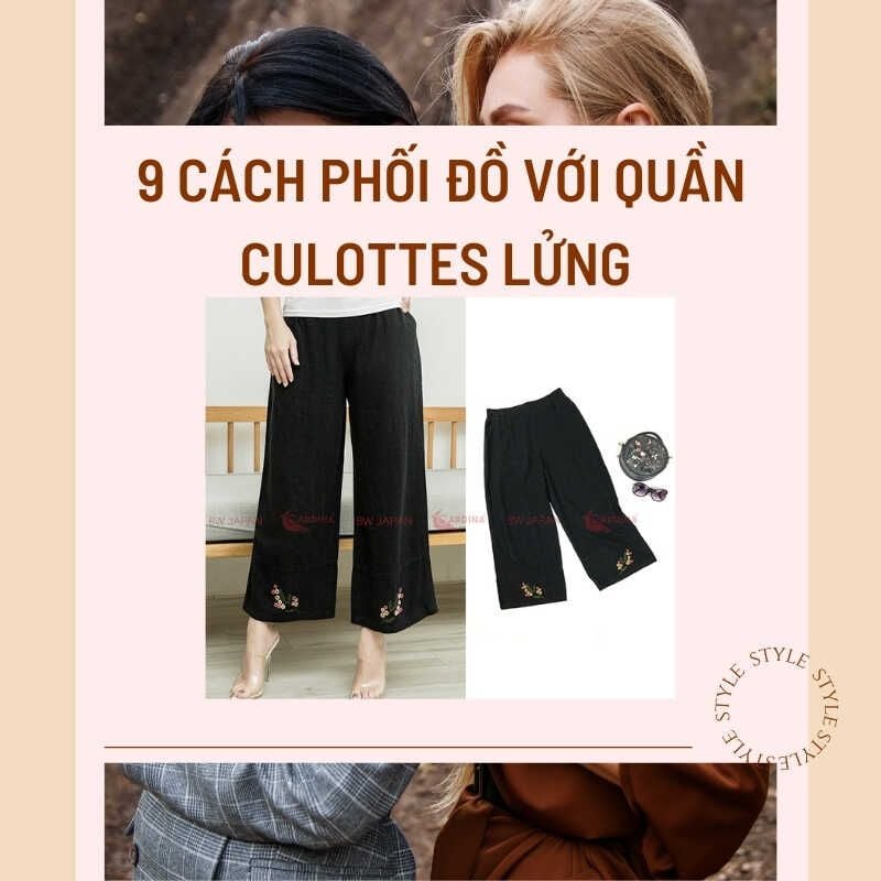 9 cách phối đồ với quần culottes lửng - Mặc đẹp dễ dàng