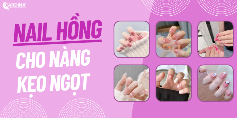 100+ mẫu nail màu hồng cực xinh cho cô nàng kẹo ngọt