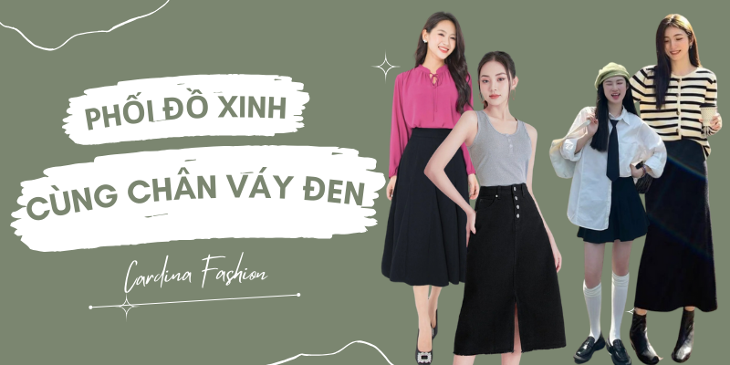 Mách nàng 20+ cách phối đồ với chân váy đen cực sang, siêu trendy