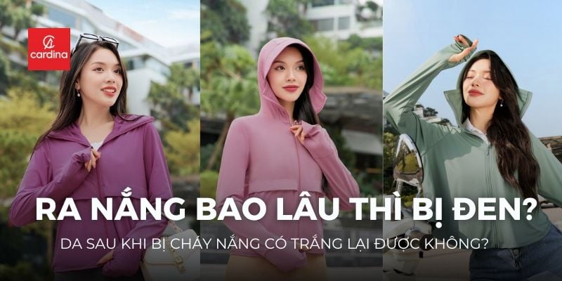 Ra nắng bao lâu thì bị đen? Da sau khi bị cháy nắng có trắng lại được không?