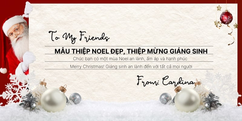 99+ mẫu thiệp Giáng sinh, thiệp Noel cực bắt mắt dành tặng bạn bè