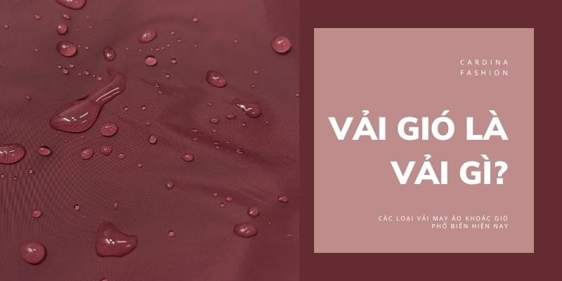 Vải gió là vải gì? Các loại vải may áo khoác gió phổ biến hiện nay