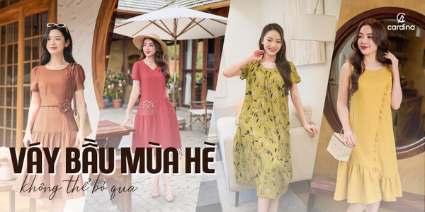 Các mẫu váy bầu mùa hè xinh xắn nàng không nên bỏ qua