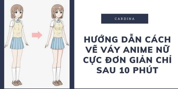 Hướng dẫn cách vẽ váy anime nữ cực đơn giản chỉ sau 10 phút