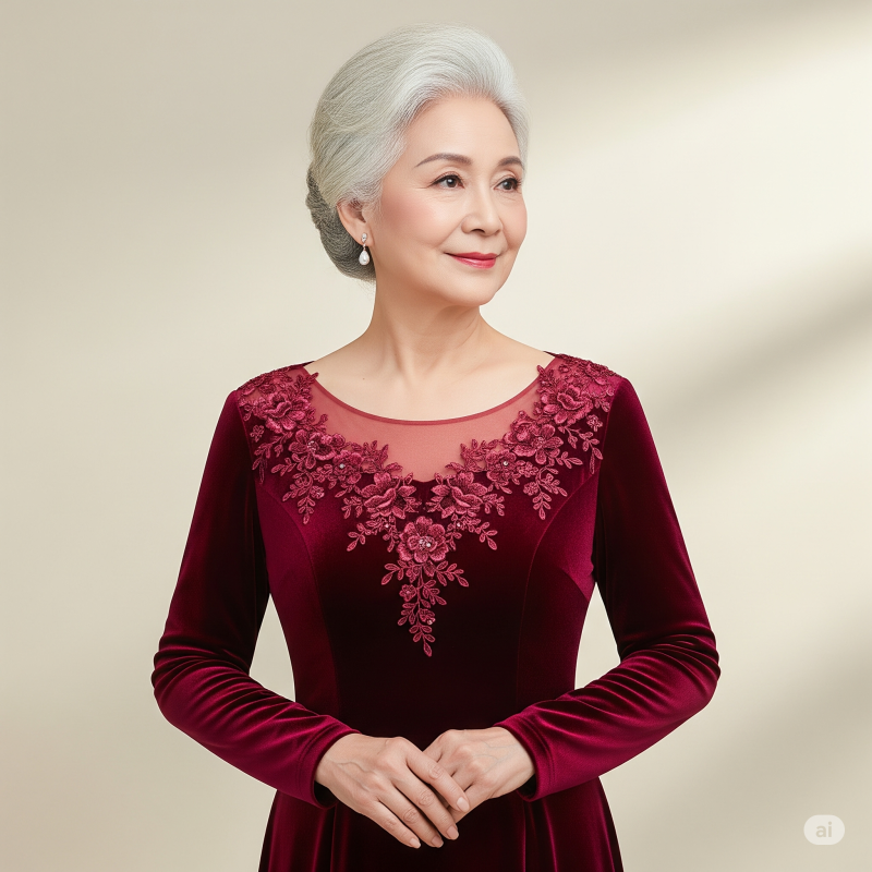 đầm cho người lớn tuổi u70