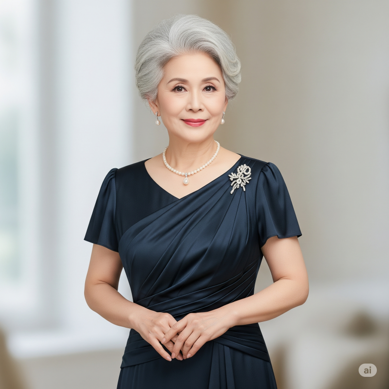 đầm quý bà sang trọng