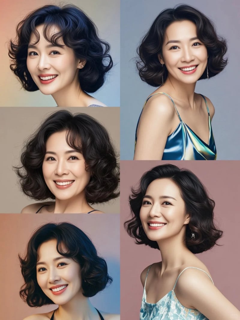 kiểu tóc đẹp cho phụ nữ tuổi 45