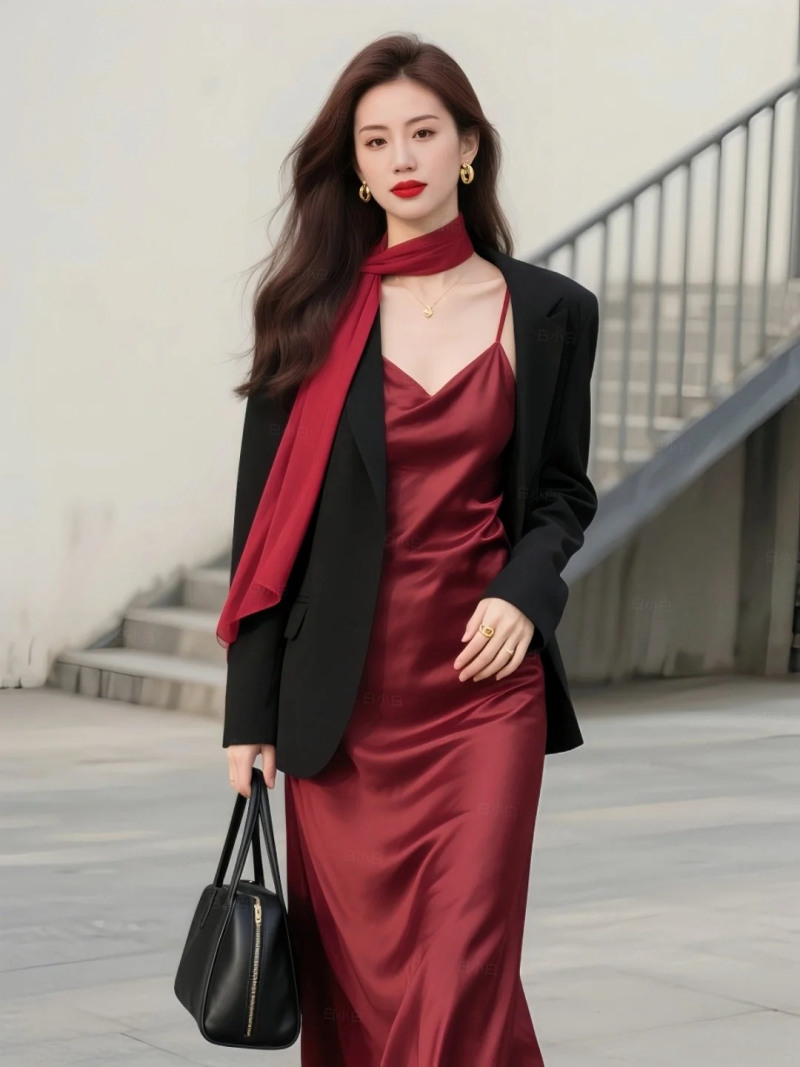 kiểu áo mặc bên trong áo vest nữ