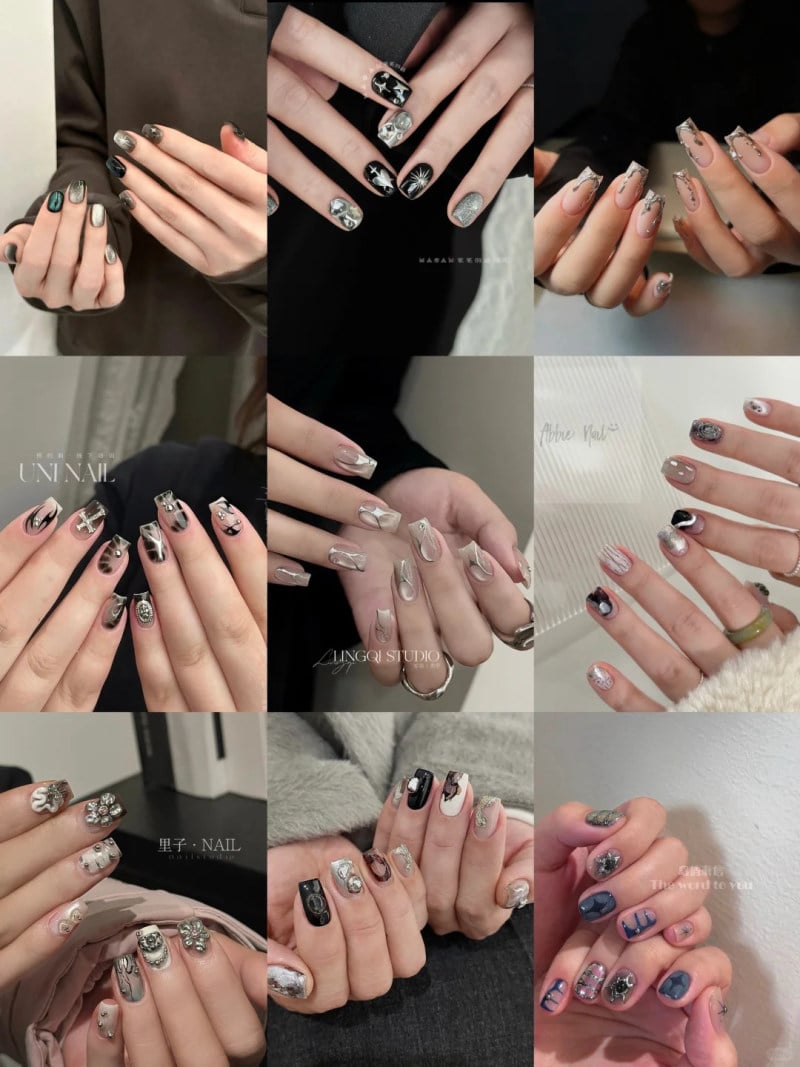 những mẫu nail đẹp cho móng ngắn