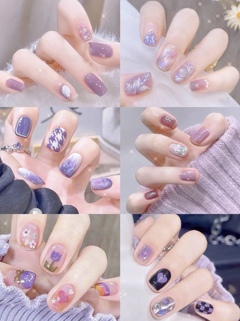 những mẫu nail đẹp cho móng ngắn