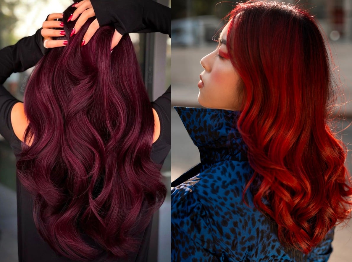 Tóc màu nâu đỏ cherry là gì?