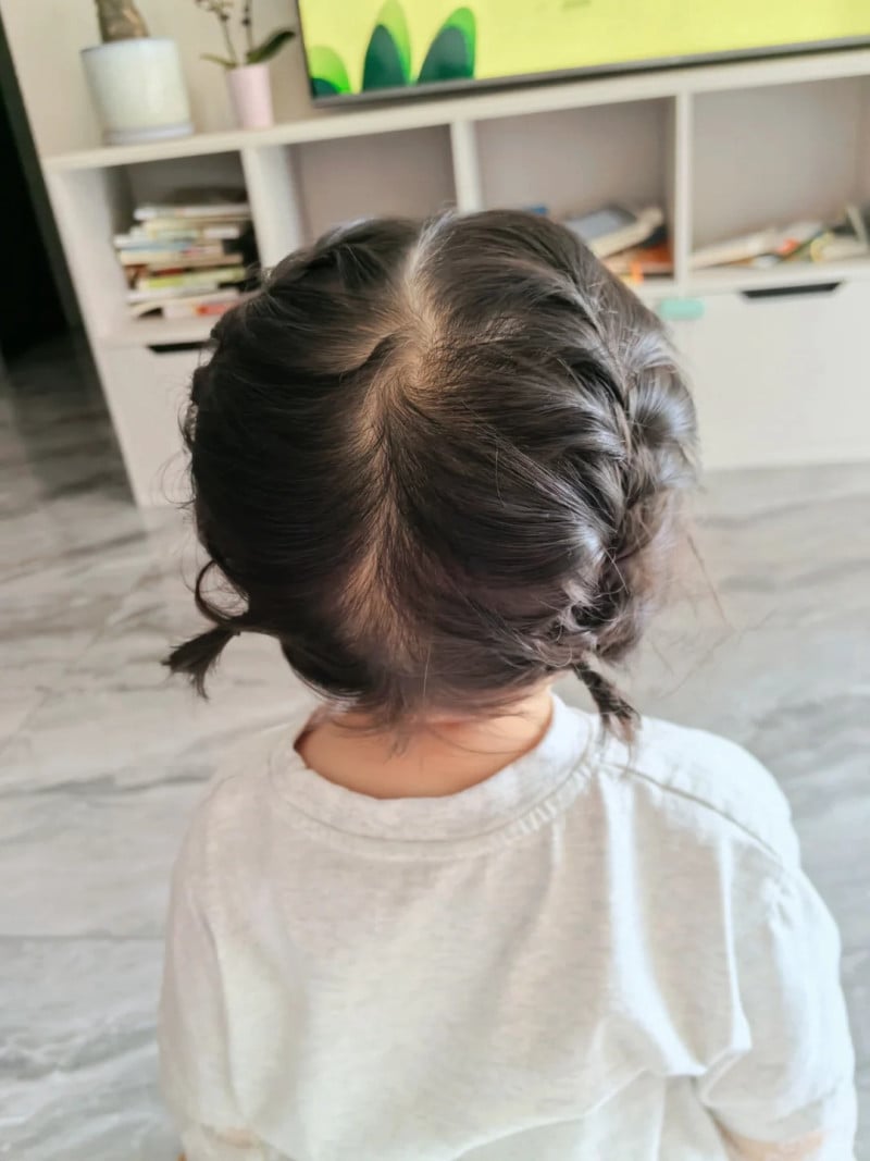 cách tết tóc cho bé gái di hoc