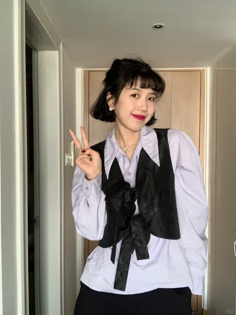 kiểu tóc xoăn ngắn hàn quốc