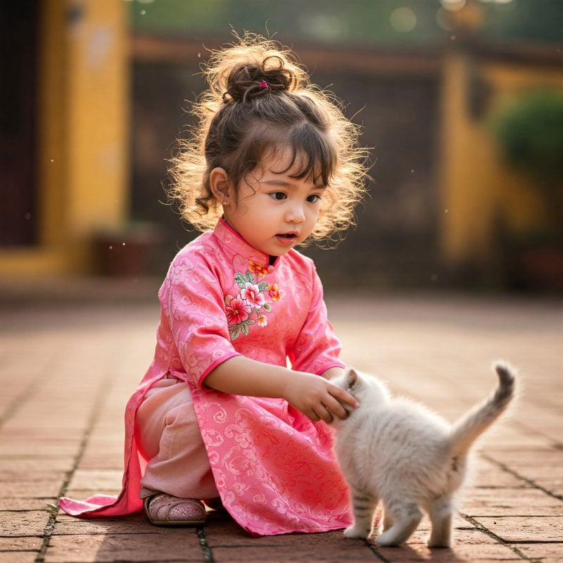 tóc xoăn cho bé gái 3 tuổi