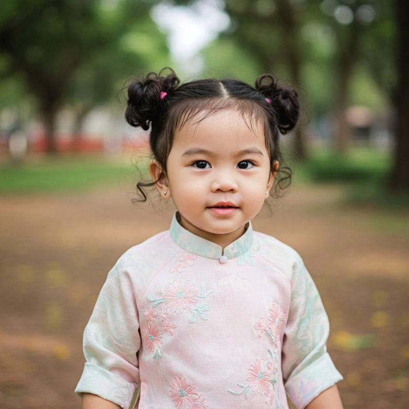 tóc xoăn cho bé gái 3 tuổi