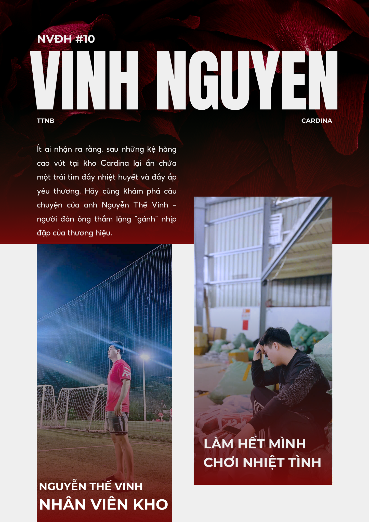 Nhân vật điển hình số 10 của Cardina: Nguyễn Thế Vinh – Nhân viên Kho vận