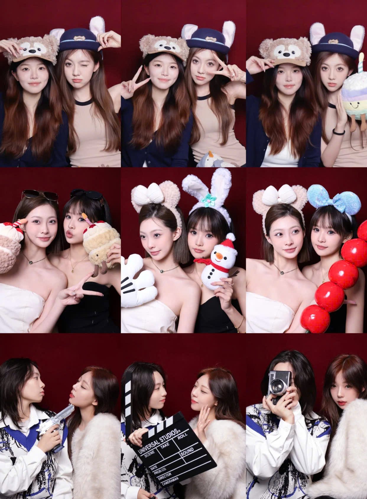 Bắt trend tạo dáng chụp photobooth với bạn thân