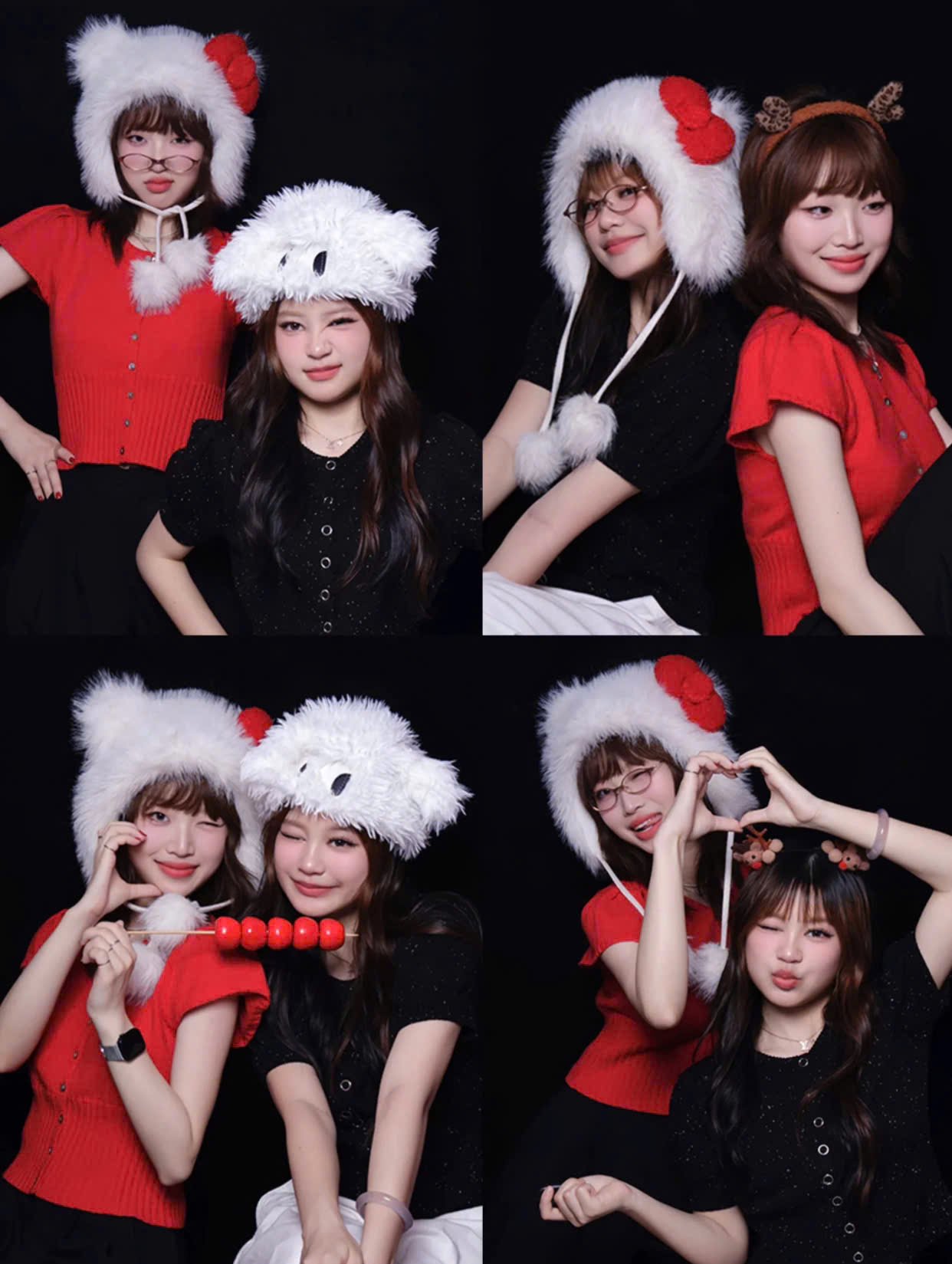Bắt trend tạo dáng chụp photobooth với bạn thân