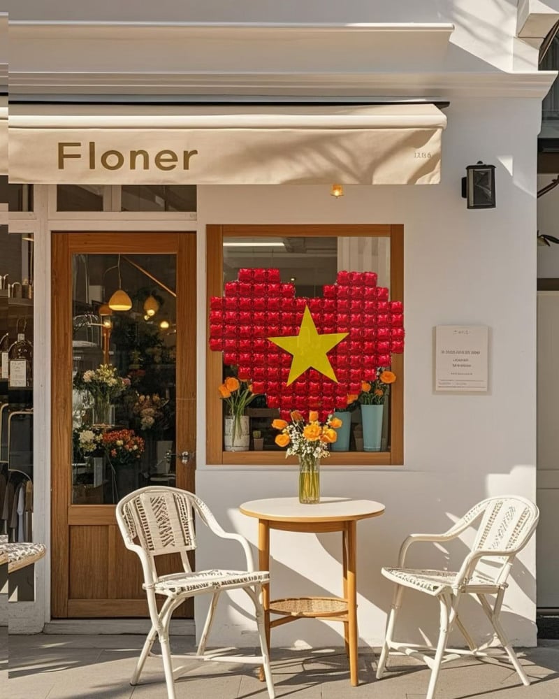 trang trí quốc khánh 2/9