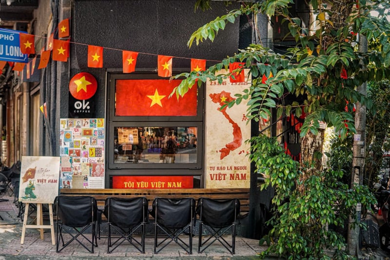 trang trí quốc khánh 2/9