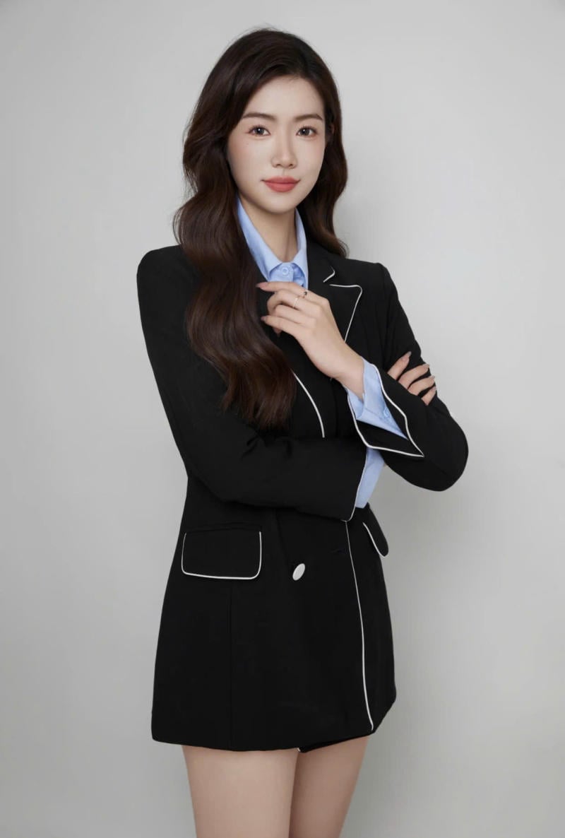 Tư thế đứng khoanh tay với phong cách hiện đại