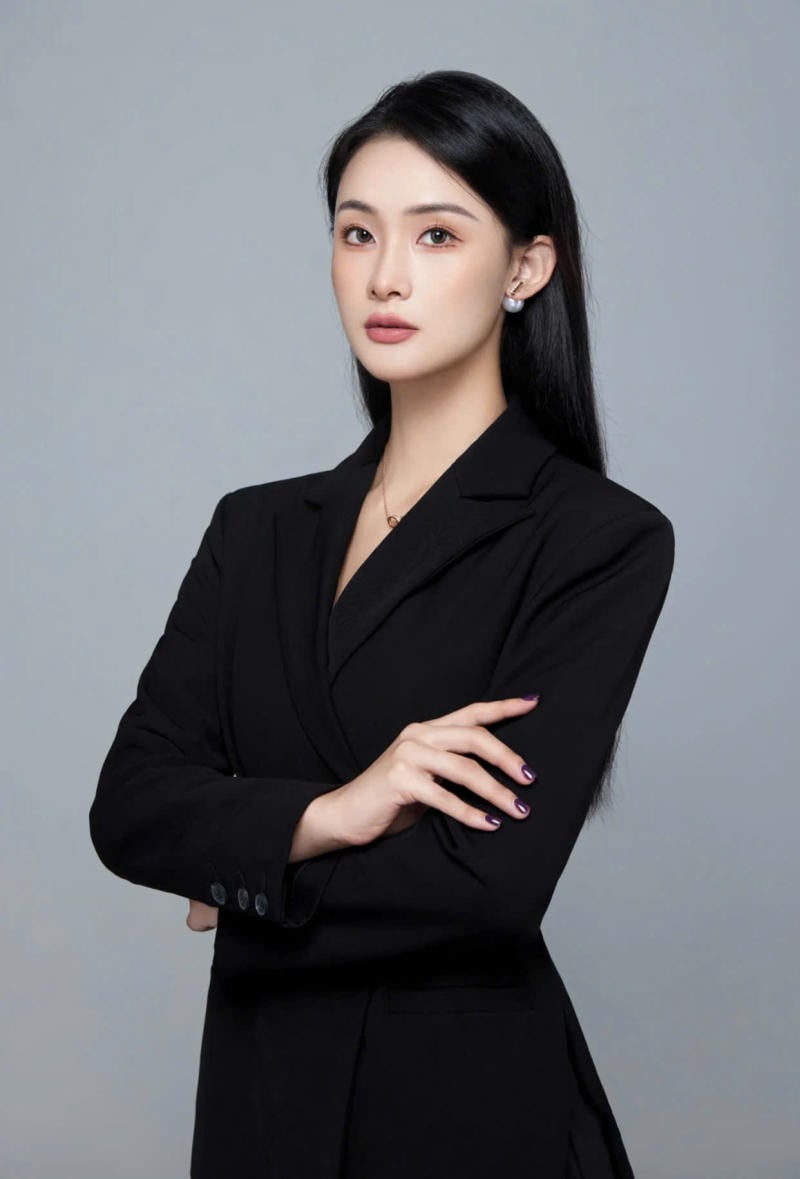 Tư thế khoanh tay nghiêm túc và tập trung