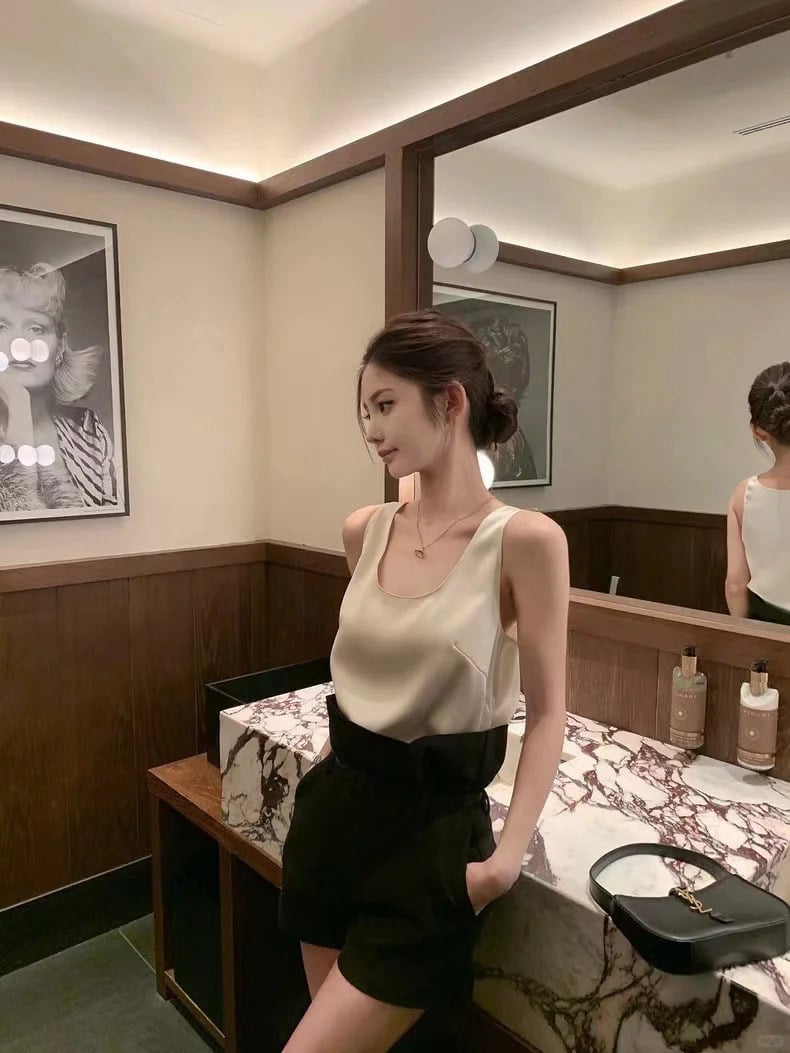 áo lụa 2 dây