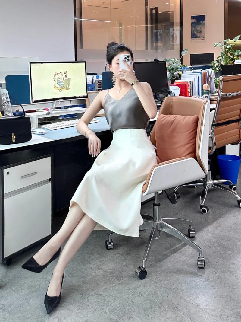 áo lụa 2 dây