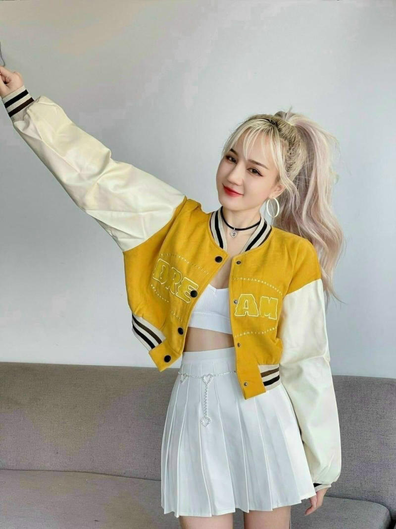 mẫu áo bomber nữ đẹp