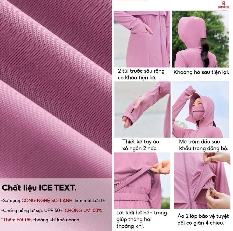 áo chống nắng cardina