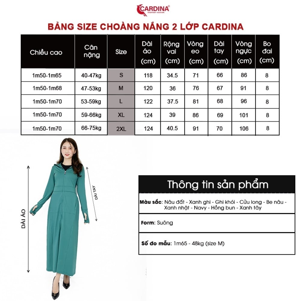 choàng chống nắng nữ