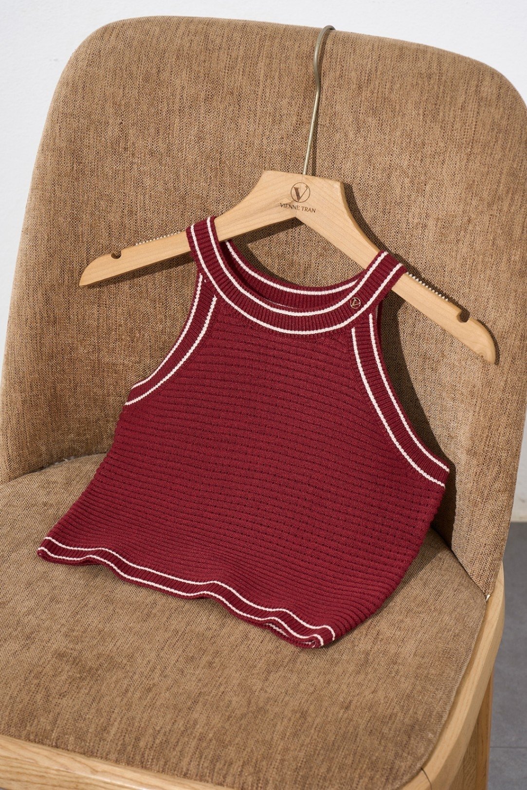 Yếm len tăm dáng croptop