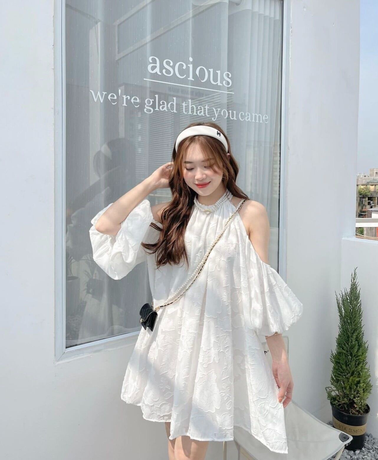 Yếm hoa nhí dáng baby doll