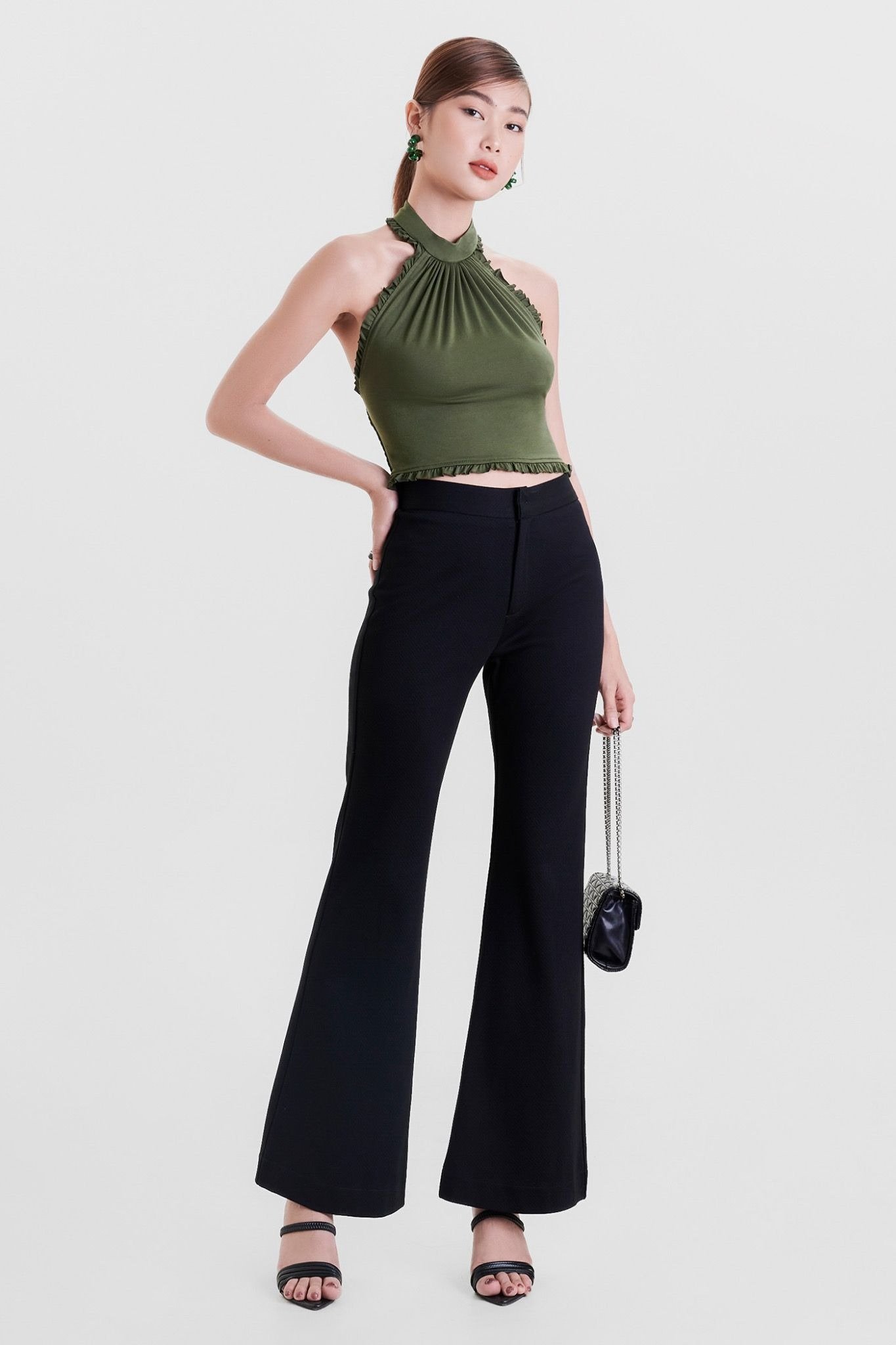 Áo yếm bo chun (Smocked Halter Top)