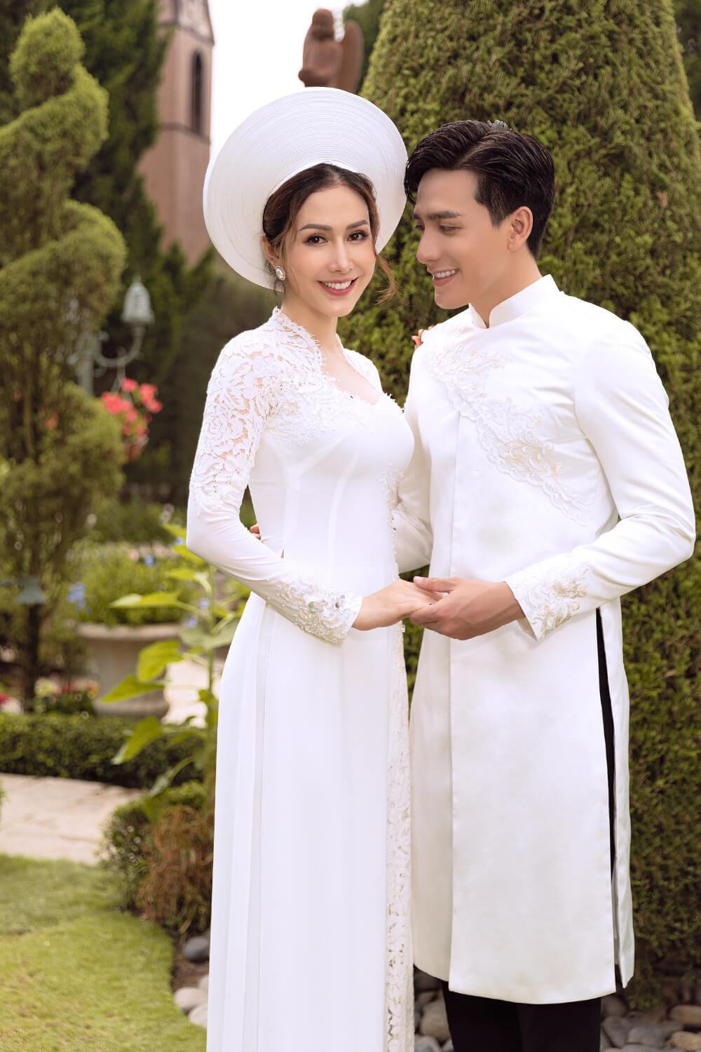 Gợi ý những mẫu áo dài cưới cách tân nam 