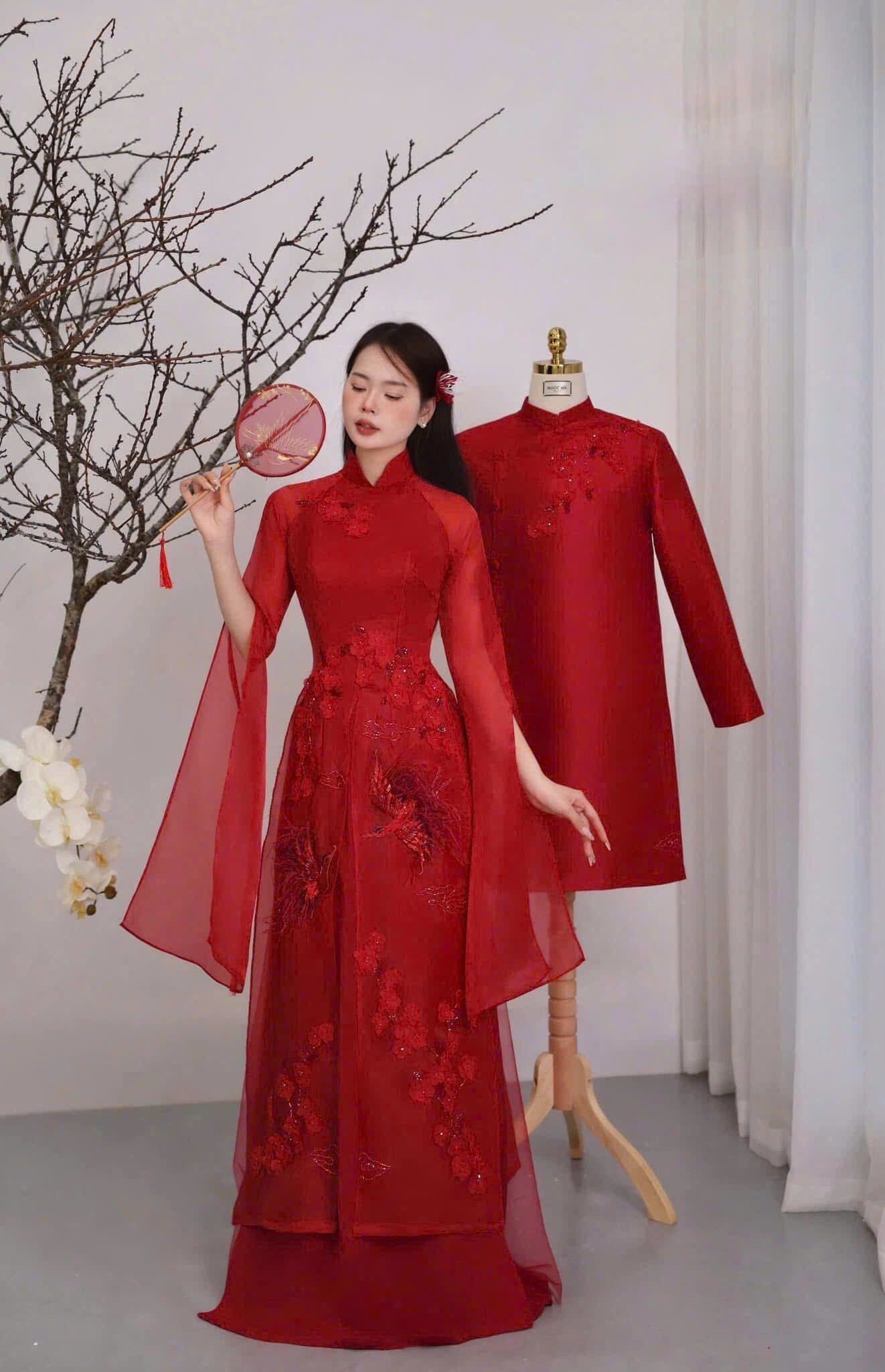 Áo dài cách tân tay lỡ/tay bồng