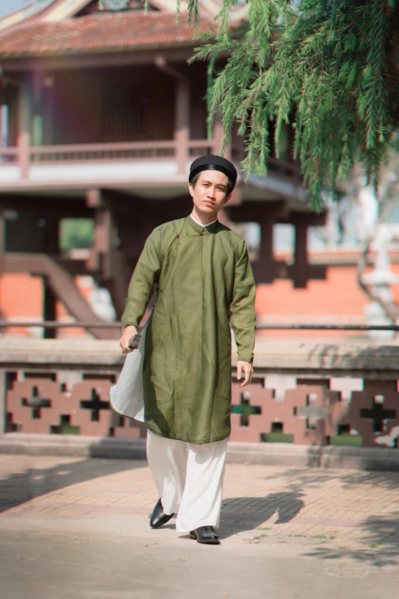 Áo dài linen