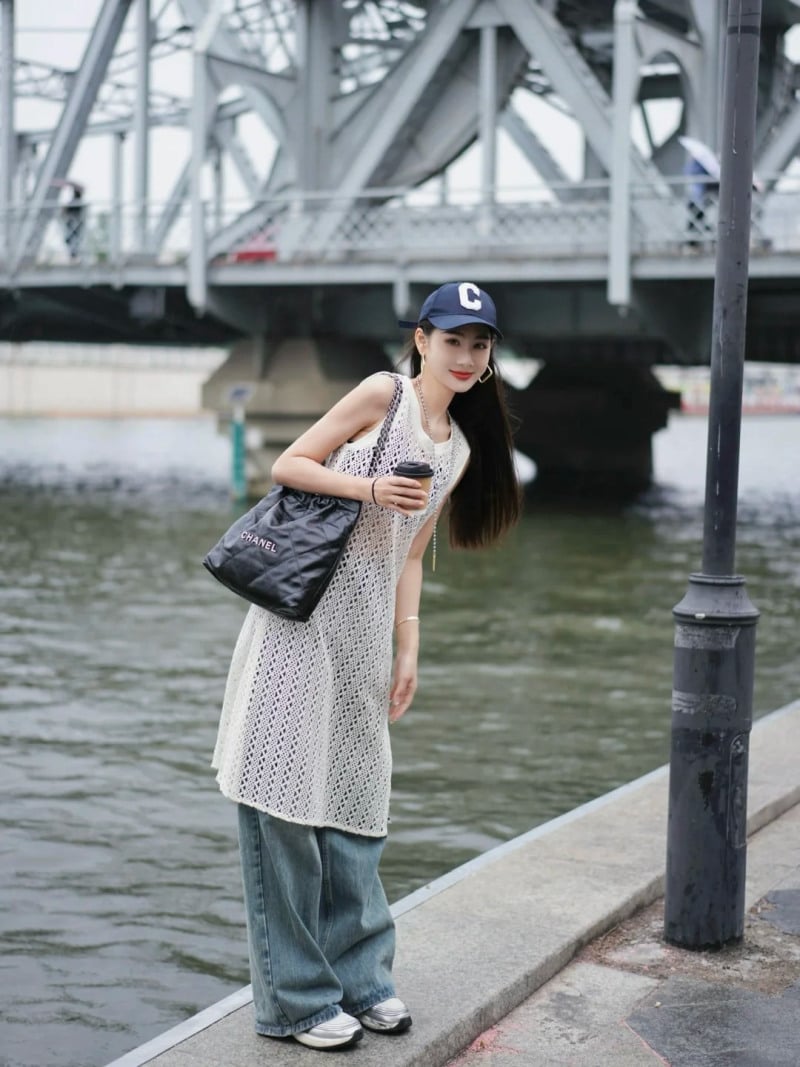 áo lưới đi biển