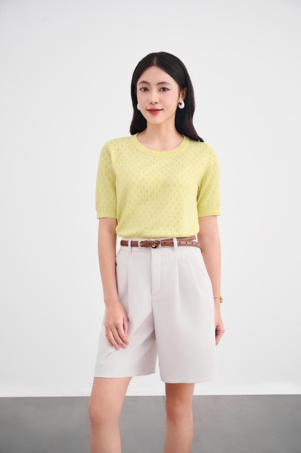 cách phối đồ cho người béo bụng