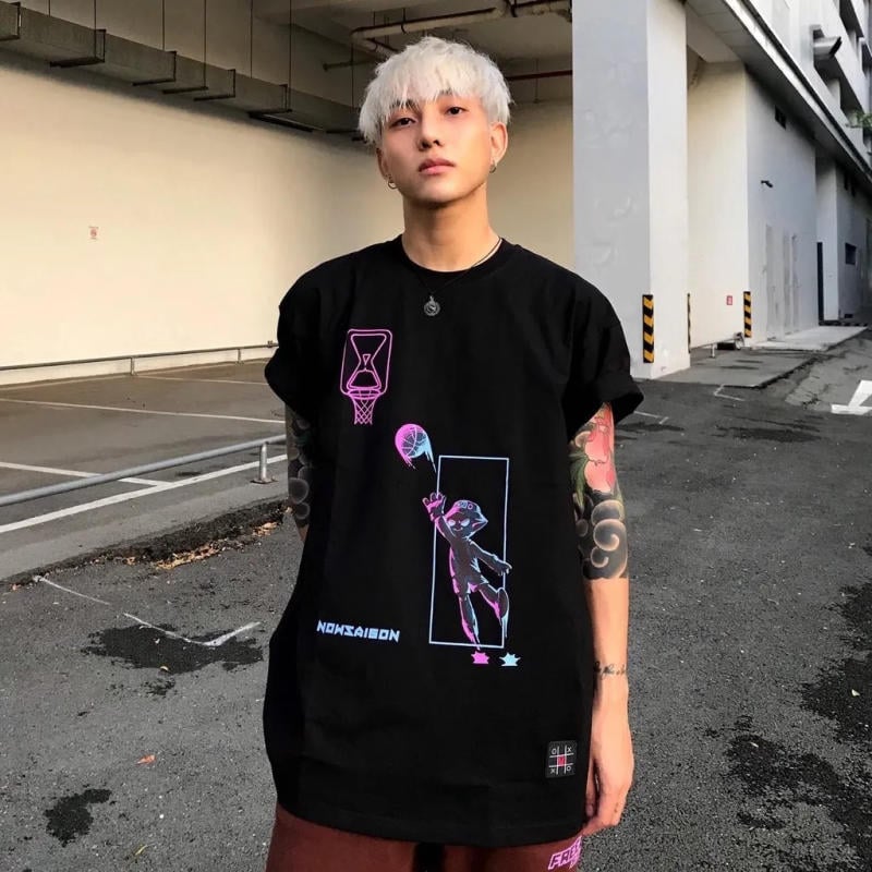 phối đồ với áo oversize nam