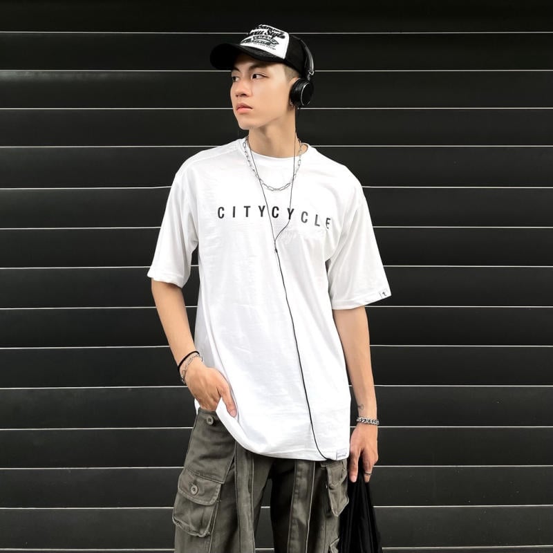 phối đồ với áo oversize nam