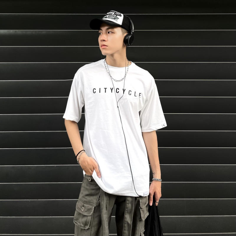 phối đồ với áo oversize nam