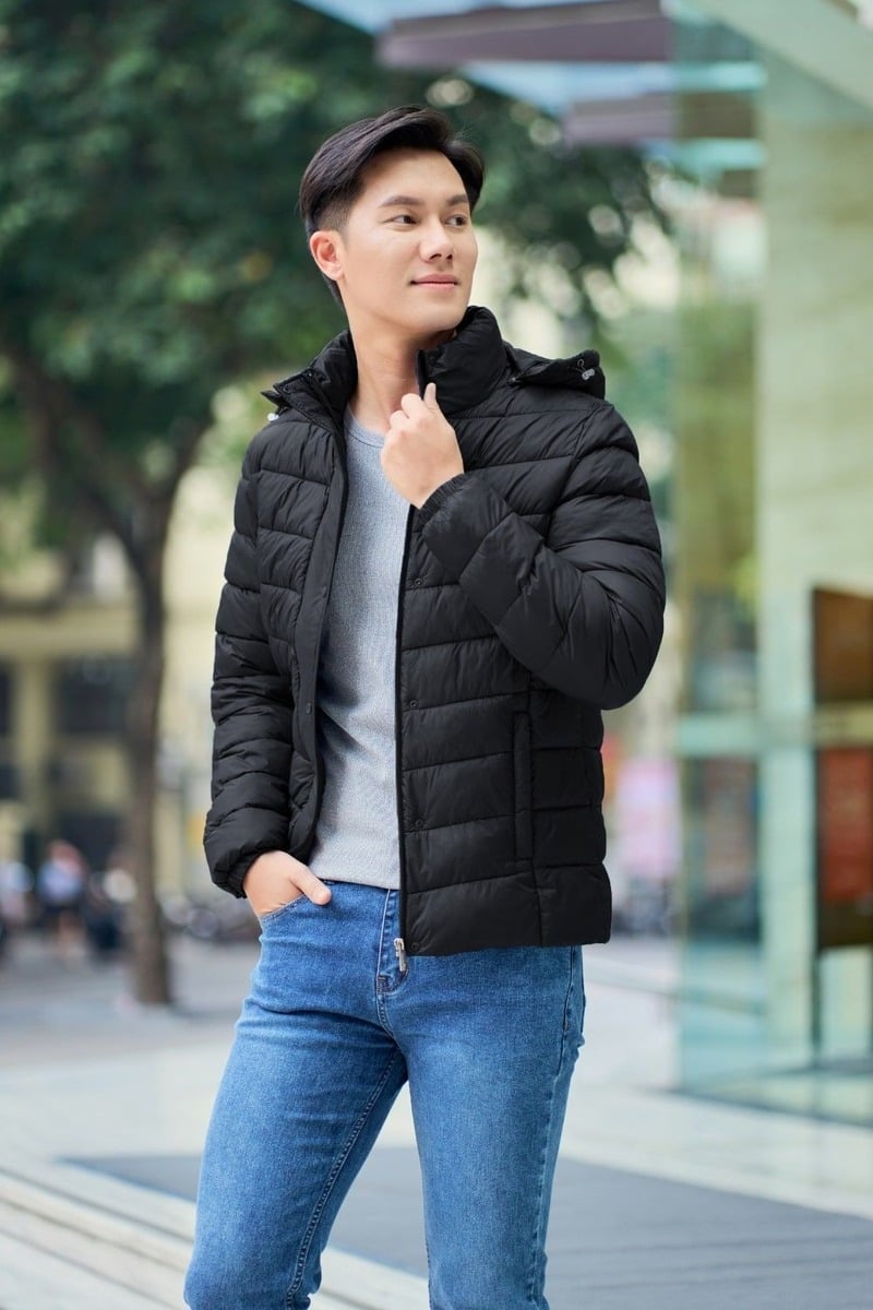 Áo Khoác Phao Lông Vũ Nam U40